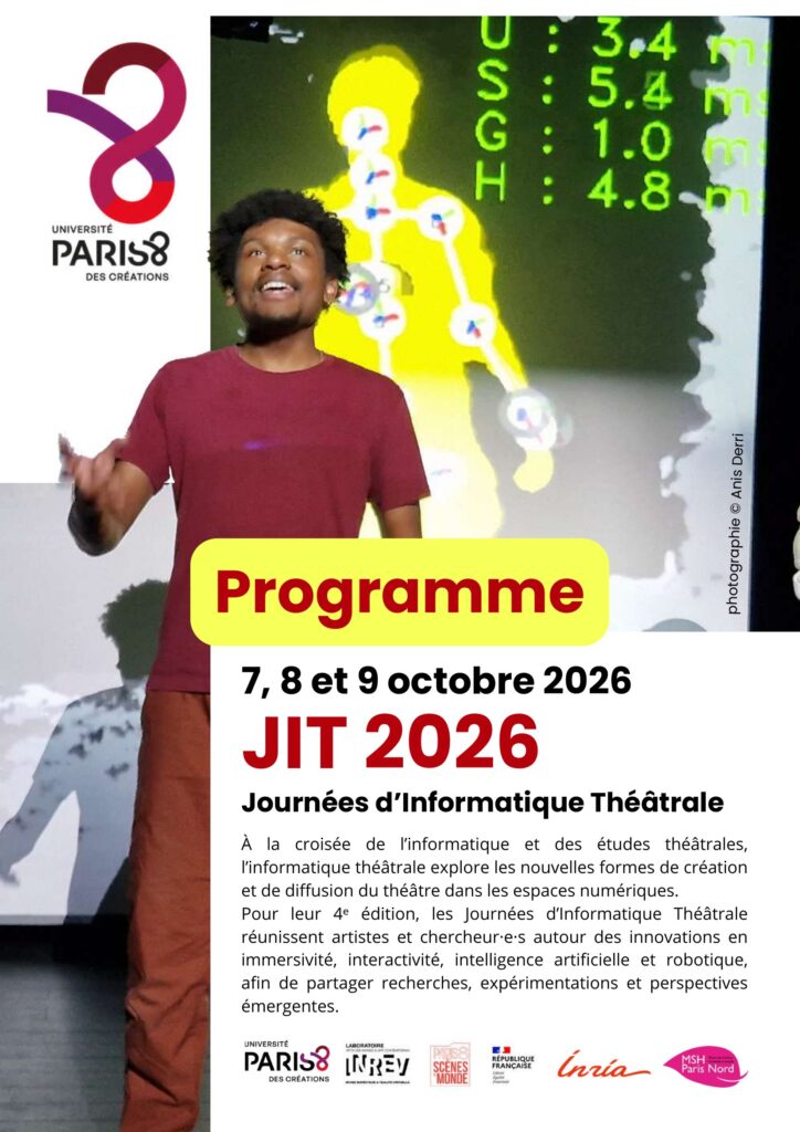 Cover of the JIT 2026 – Journées d'Informatique Théâtrale programme